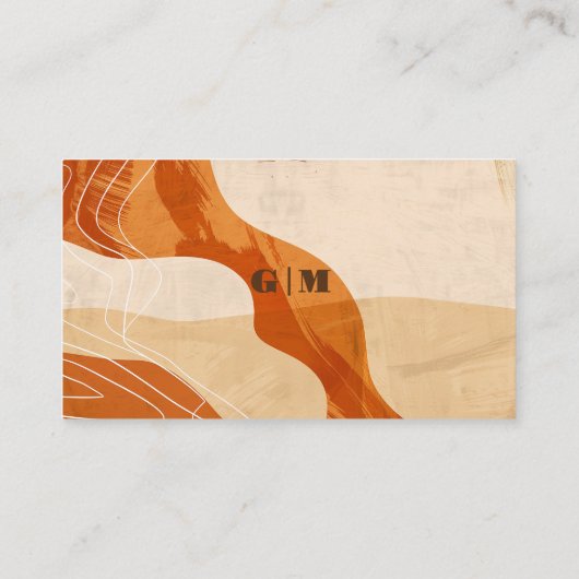 Burnt orange Retro Polterabend Gift Registry Begleitkarte (Rückseite)