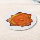 Burnt Orange Rose Paper Untersetzer (Angewinkelt)