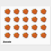 Burnt Orange Rose Stickers (Blatt)
