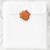 Burnt Orange Rose Stickers (Tasche)