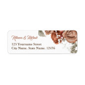 Burnt Orange Rose Terracotta Floral Wedding (Vorne)