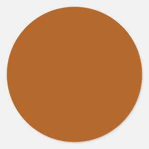 Burnt Orange Round Aufkleber
