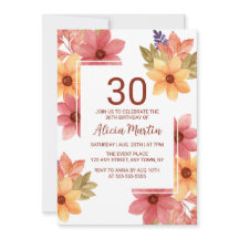 Burnt Orange Russet Herbstliche Blume jedes Alters