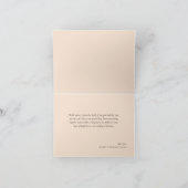 Burnt Orange Rust Terracotta Boho Fall Vielen Dank Dankeskarte (Innenseite)