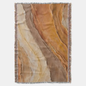 Burnt Orange Rust Terracotta Brown Abstrakt Decke (Vorderseite Vertikal)