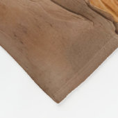 Burnt Orange Rust Terracotta Brown Abstrakt Klein Fleecedecke (Ecke)