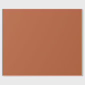 Burnt Orange Rustic Rust Earthy Solid Geschenkpapier (Flach)