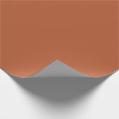 Burnt Orange Rustic Rust Earthy Solid Geschenkpapier (Ecke)