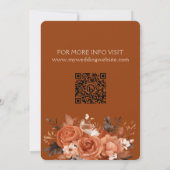 Burnt Orange Save the Date Wedding (Rückseite)