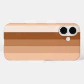 Burnt-Orange-Schattenstreifen Case-Mate iPhone Hülle (Rückseite (Horizontal))