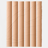 Burnt-Orange-Schattenstreifen Fleecedecke (Vorderseite)