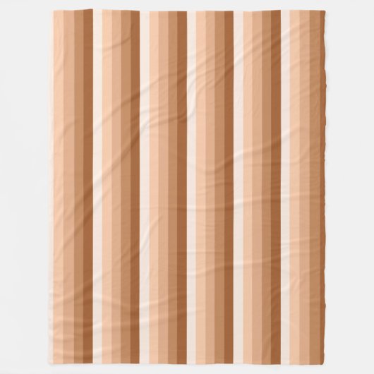 Burnt-Orange-Schattenstreifen Fleecedecke (Vorderseite)