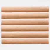 Burnt-Orange-Schattenstreifen Fleecedecke (Vorderseite (Horizontal))