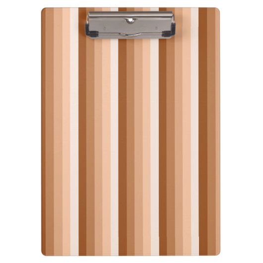 Burnt-Orange-Schattenstreifen Klemmbrett (Vorderseite)