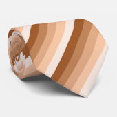 Burnt-Orange-Schattenstreifen Krawatte (Gerollt)