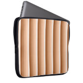 Burnt-Orange-Schattenstreifen Laptopschutzhülle (Vorne Rechts)