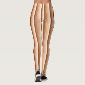 Burnt-Orange-Schattenstreifen Leggings (Rückseite)