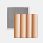 Burnt-Orange-Schattenstreifen Magnet (Vorderseite/Rückseite)