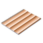 Burnt-Orange-Schattenstreifen Notizblock (Linke Seite)