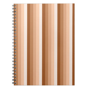 Burnt-Orange-Schattenstreifen Notizblock