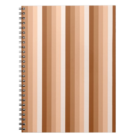 Burnt-Orange-Schattenstreifen Notizblock (Vorderseite)