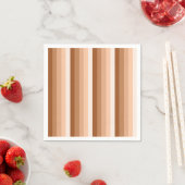 Burnt-Orange-Schattenstreifen Serviette (Beispiel)