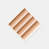 Burnt-Orange-Schattenstreifen Serviette (Ecke)
