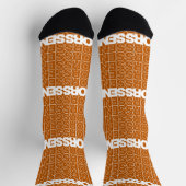 Burnt Orange Seniors Seniors Seniors Socks Socken (Oben)