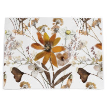 Burnt Orange Simple Wildblume Fall Floral