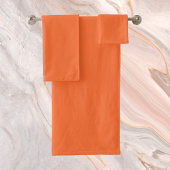 Burnt Orange Solid Color Badhandtuch Set
