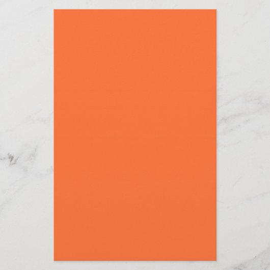 Burnt Orange Solid Color Briefpapier (Vorderseite)
