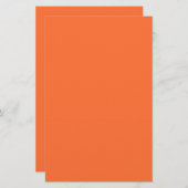 Burnt Orange Solid Color Briefpapier (Vorne/Hinten)