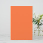 Burnt Orange Solid Color Briefpapier (Stehend Vorderseite)