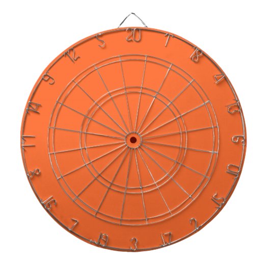 Burnt Orange Solid Color Dartscheibe (vorne)