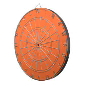 Burnt Orange Solid Color Dartscheibe (Vorderseite rechts)