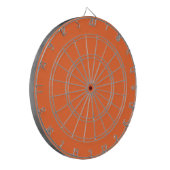 Burnt Orange Solid Color Dartscheibe (Vorderseite Links)