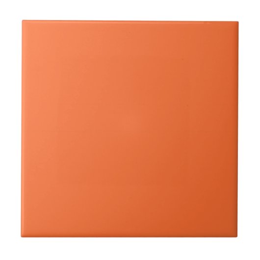 Burnt Orange Solid Color Fliese (Vorderseite)