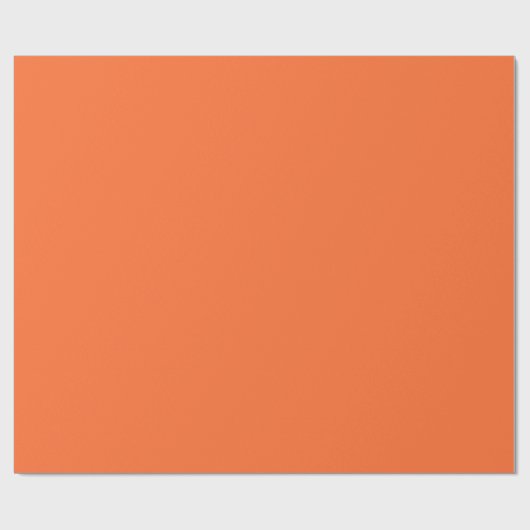 Burnt Orange Solid Color Geschenkpapier (Flach)