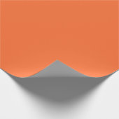 Burnt Orange Solid Color Geschenkpapier (Ecke)