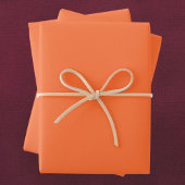 Burnt Orange Solid Color Geschenkpapier Set
