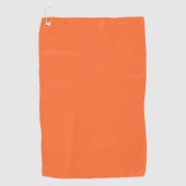 Burnt Orange Solid Color Golfhandtuch (Vorderseite)