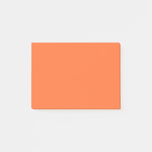 Burnt Orange Solid Color Post-it Klebezettel (Vorderseite)