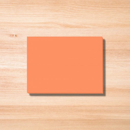 Burnt Orange Solid Color Post-it Klebezettel