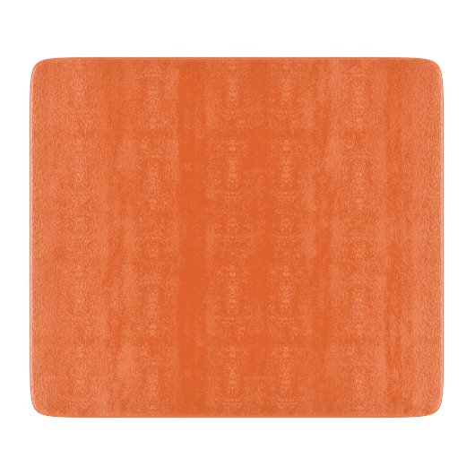 Burnt Orange Solid Color Schneidebrett (Vorderseite)