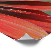 Burnt Orange Sonnenblumenblätter Poster (Ecke)