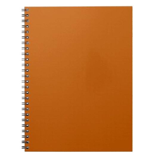 Burnt Orange Spiral Notebook Notizblock (Vorderseite)