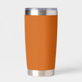 Burnt Orange Stylized Wedding Bridesmaid Thermobecher (Rückseite)