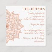 Burnt Orange Sunrise Mandala Sommer Fall Begleitkarte (Vorderseite)