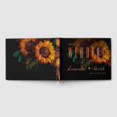 Burnt Orange Terracotta Floral Wedding Gästebuch (Voll)
