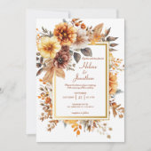 Burnt Orange Terracotta Garden Einladung (Vorderseite)